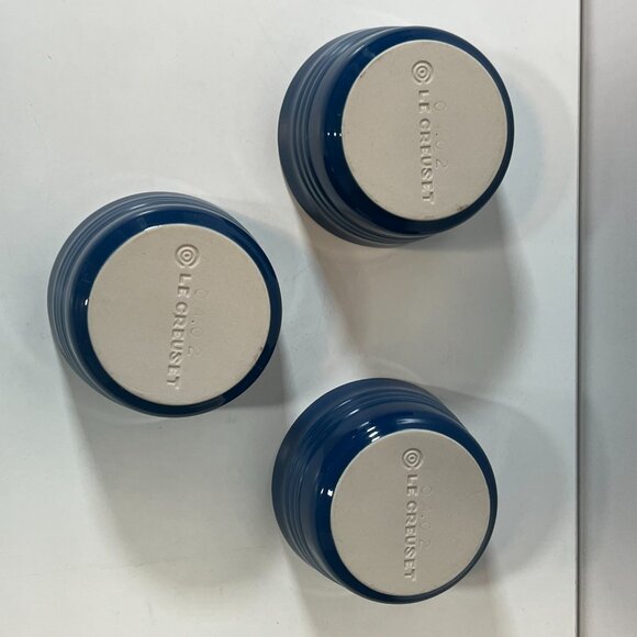 Le Creuset Ramekin / Side Dish / Bakeware Blue, 3.75" Bundle of 3 - Picture 2 of 6